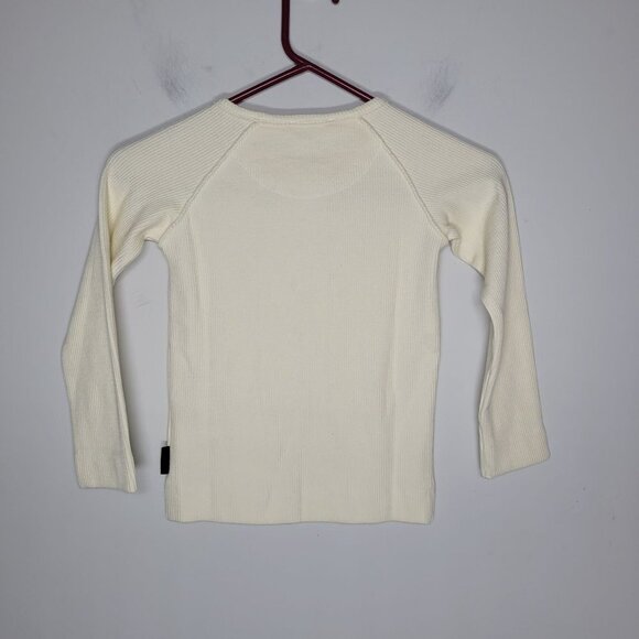 Sproet and Sprout NWT Kids 5/6 waffle knit Night Jungle Cream Long Sleeve - Picture 5 of 7